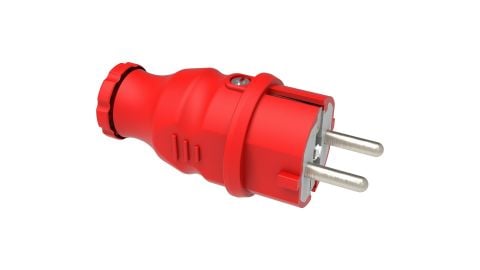 Bemis  Düz Fiş (Kırmızı) IP44 BV6-1402-2011