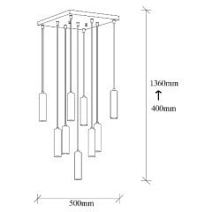 Aydinlatmadunyam Sarkit Silver Tempo-15-Nus-6026