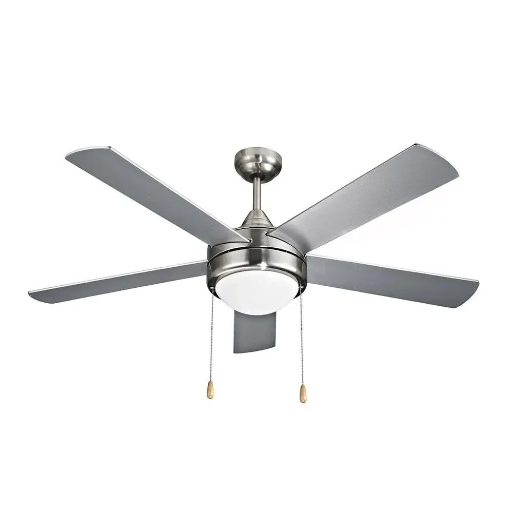 Vanti 60W 52'' Avizeli Gümüs Metal 5 Kanatli Tavan Vantilatörü KCF288
