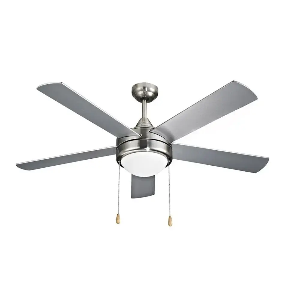 Vanti 60W 52'' Avizeli Gümüs Metal 5 Kanatli Tavan Vantilatörü KCF288