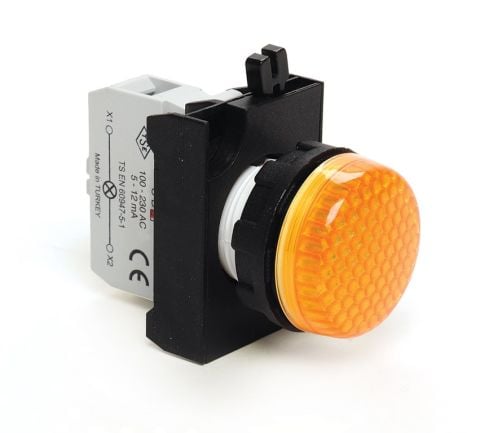 Emas C Plastik Led'Li Sinyal Sarı 100-230V Ac - CP0S0XS