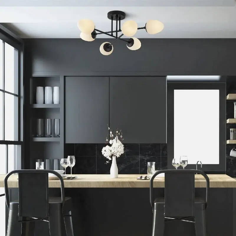Aydinlatmadunyam Plafonyer BlackCream Camflo-10385