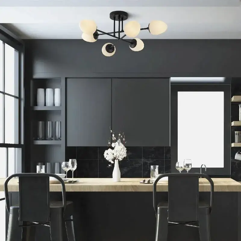 Aydinlatmadunyam Plafonyer BlackCream Camflo-10385