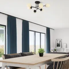 Aydinlatmadunyam Plafonyer BlackCream Camflo-10385