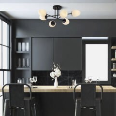 Aydinlatmadunyam Plafonyer BlackCream Camflo-10385