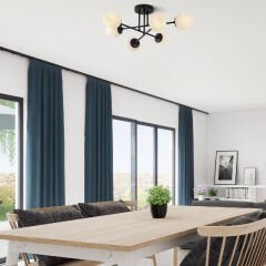 Aydinlatmadunyam Plafonyer BlackCream Camflo-10385