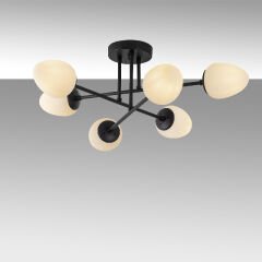 Aydinlatmadunyam Plafonyer BlackCream Camflo-10385