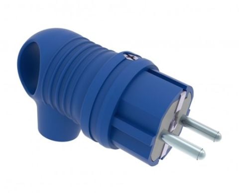 Bemis  Kulplu Eğik Fiş (Mavi) IP44 BV2-1402-2021