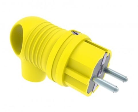 Bemis  Kulplu Eğik Fiş (Sarı) IP44 BV3-1402-2021