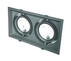 Ct-5504 Halo Spot 2'li Siyah Kasa 2x25