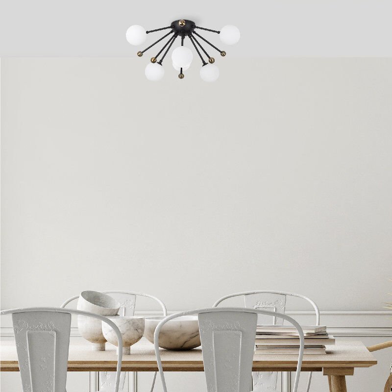 Aydinlatmadunyam Plafonyer BlackAntiqueWhite Roze-11790