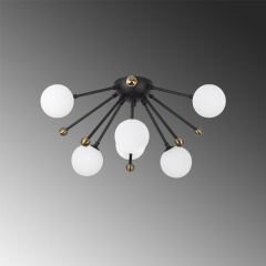 Aydinlatmadunyam Plafonyer BlackAntiqueWhite Roze-11790