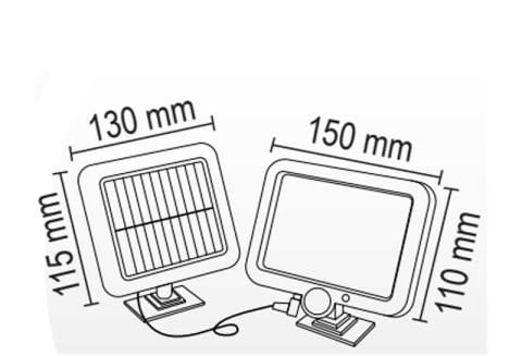 Forlife FL-322B 60W Solar Projektör