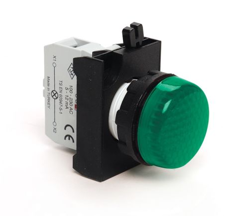 Emas C Plastik Led'Li Sinyal Yeşil 100-230V Ac - CP0Y0XY