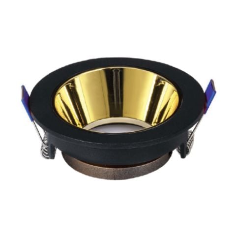 ACK Siyah Yuvarlak Çerçeve /  Rose Gold Reflektör  Sıva Altı Spotlıght Metal Gövde AH03-08221