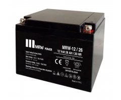 Mervesan Power Markalı Kurşun/Asit Kuru Tip Akü 12 Volt 26 AH