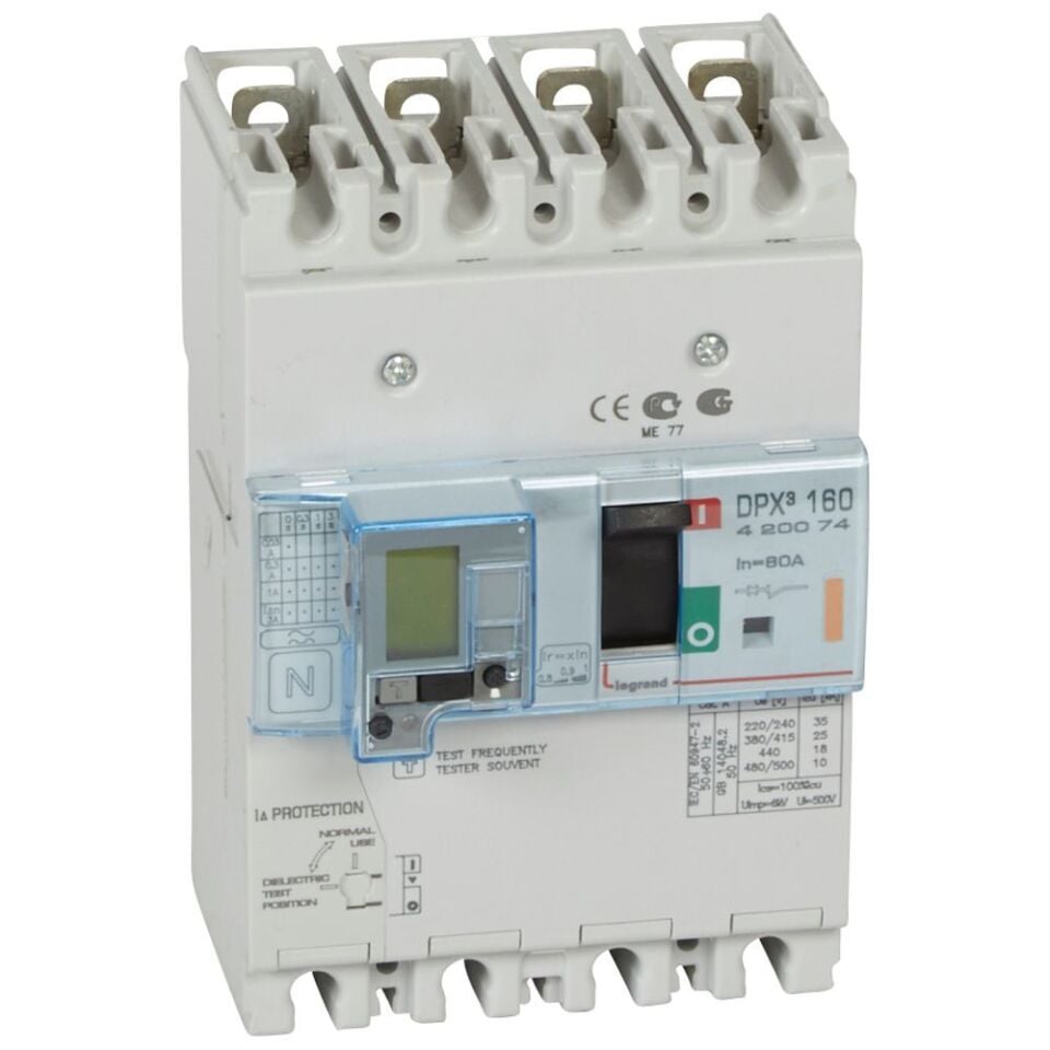 Legrand  DPX³160 TM&KAK 4P 80A 25kA LEG-420074