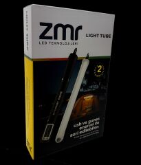 ZMR ZMR-385 Katlanır Şişirilebilir Beyaz Ledli Aydınlatma Tüpü USB Ve Güneş Enerjisi Şarjlı Armatür