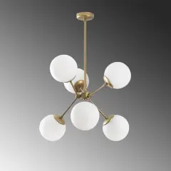Aydinlatmadunyam Avize GoldWhite Gondol-Nua-1121