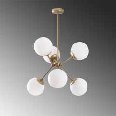 Aydinlatmadunyam Avize GoldWhite Gondol-Nua-1121