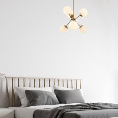 Aydinlatmadunyam Avize GoldWhite Gondol-Nua-1121