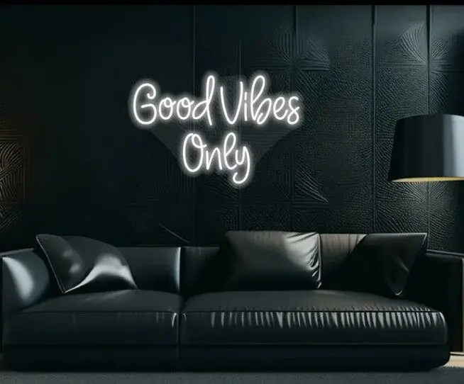 Good Vibes Only Neon Tabela 80 x 40 cm