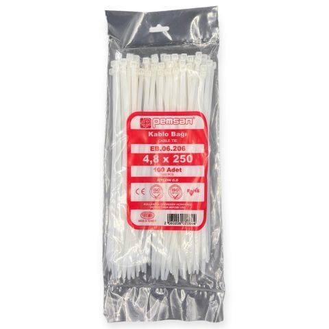 4,8 x 250 Kablo Bağı Aydınlatma Dünyam