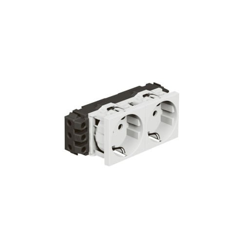 Legrand  İkili Top. Priz, DLP için, Vidalı, 16A, 250V~, 4M, Beyaz LEG-278602L
