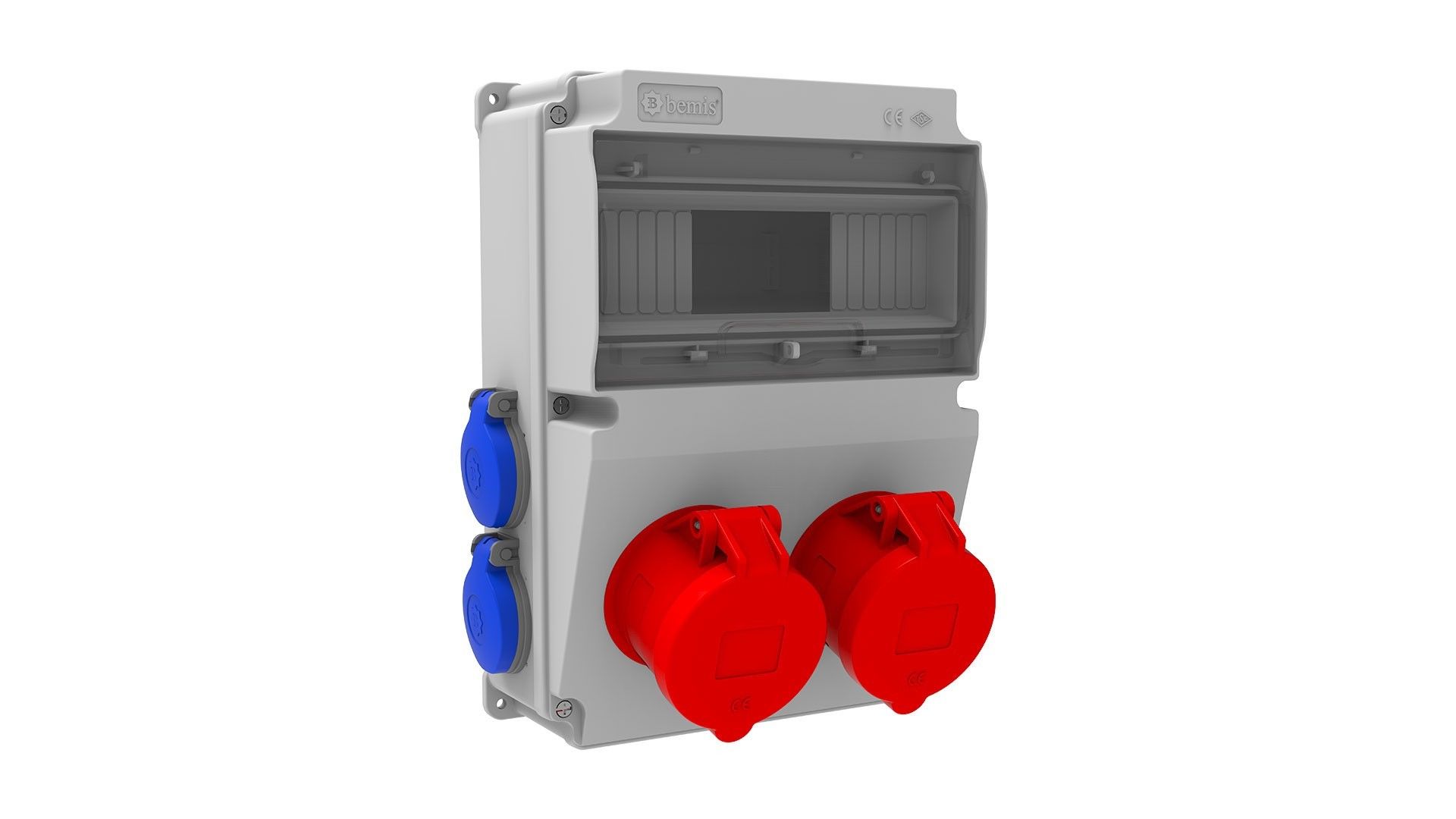 Bemis  5/32A. 380V. 2 Ad. Ön - 1/16A. 220V. 4 Ad. Yan  IP44 BD2-2234-4020