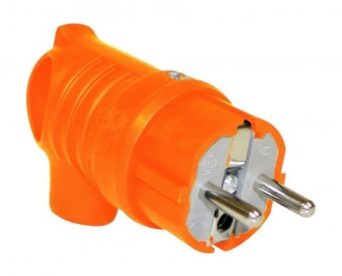 Bemis  UPS Kulplu Eğik Fiş (Turuncu) IP44 BV4-1402-2041