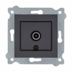 Exen Antrasit Modül+Kapak  Tv Priz Ekranli Geçisli