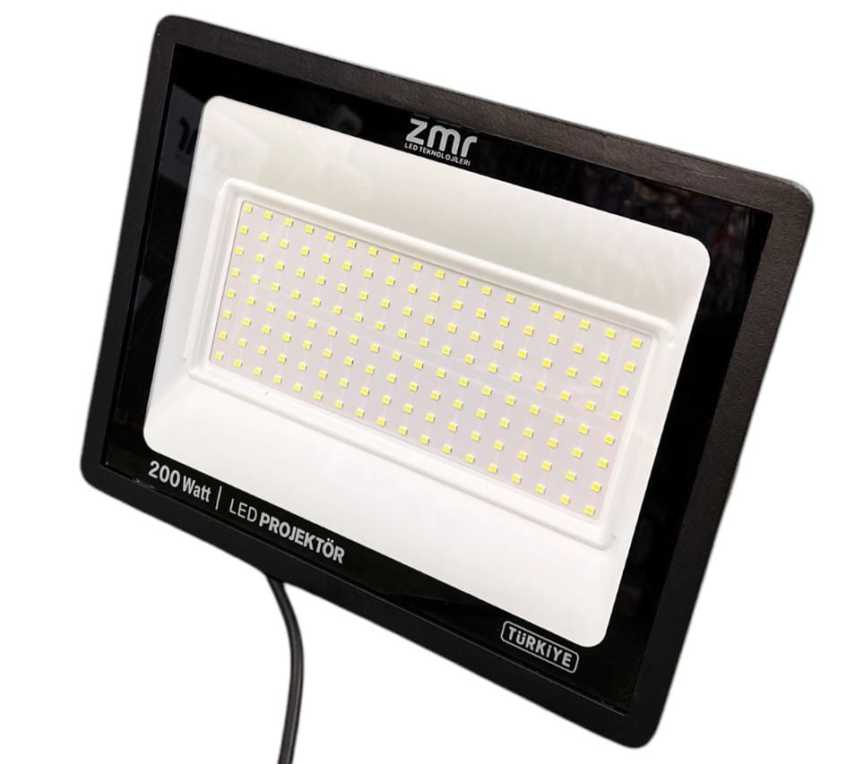 ZMR 200W Ultra Slim Led Projektör 6500K Beyaz