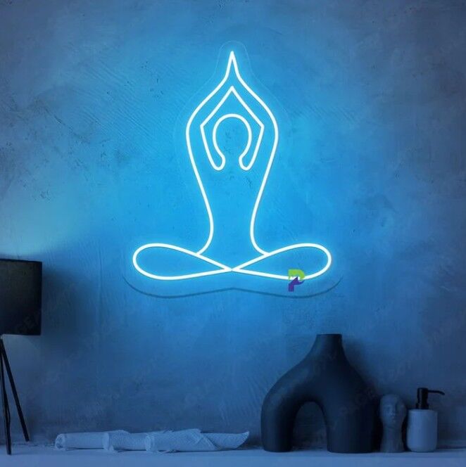 Yoga Neon Dekor 65 x 45 cm