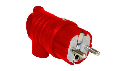 Bemis  UPS Kulplu Eğik Fiş (Kırmızı) IP44 BV6-1402-2041