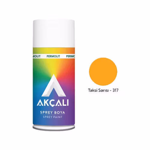 Permolit Akçali Taksi Sarisi Sprey Boya AK-317