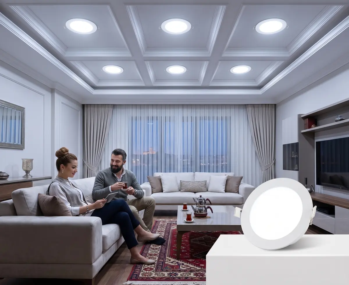 Horoz 6W Led Panel Alüminyum 6400K Beyaz Işık Slim-6