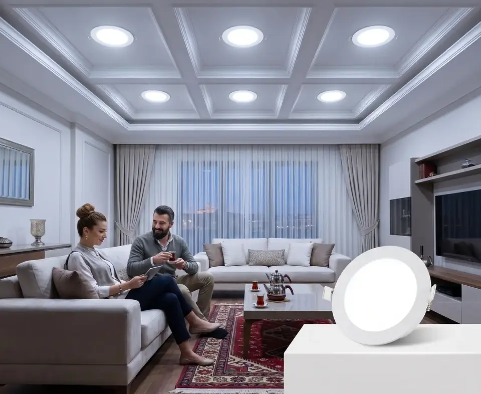 Horoz 6W Led Panel Alüminyum 6400K Beyaz Işık Slim-6