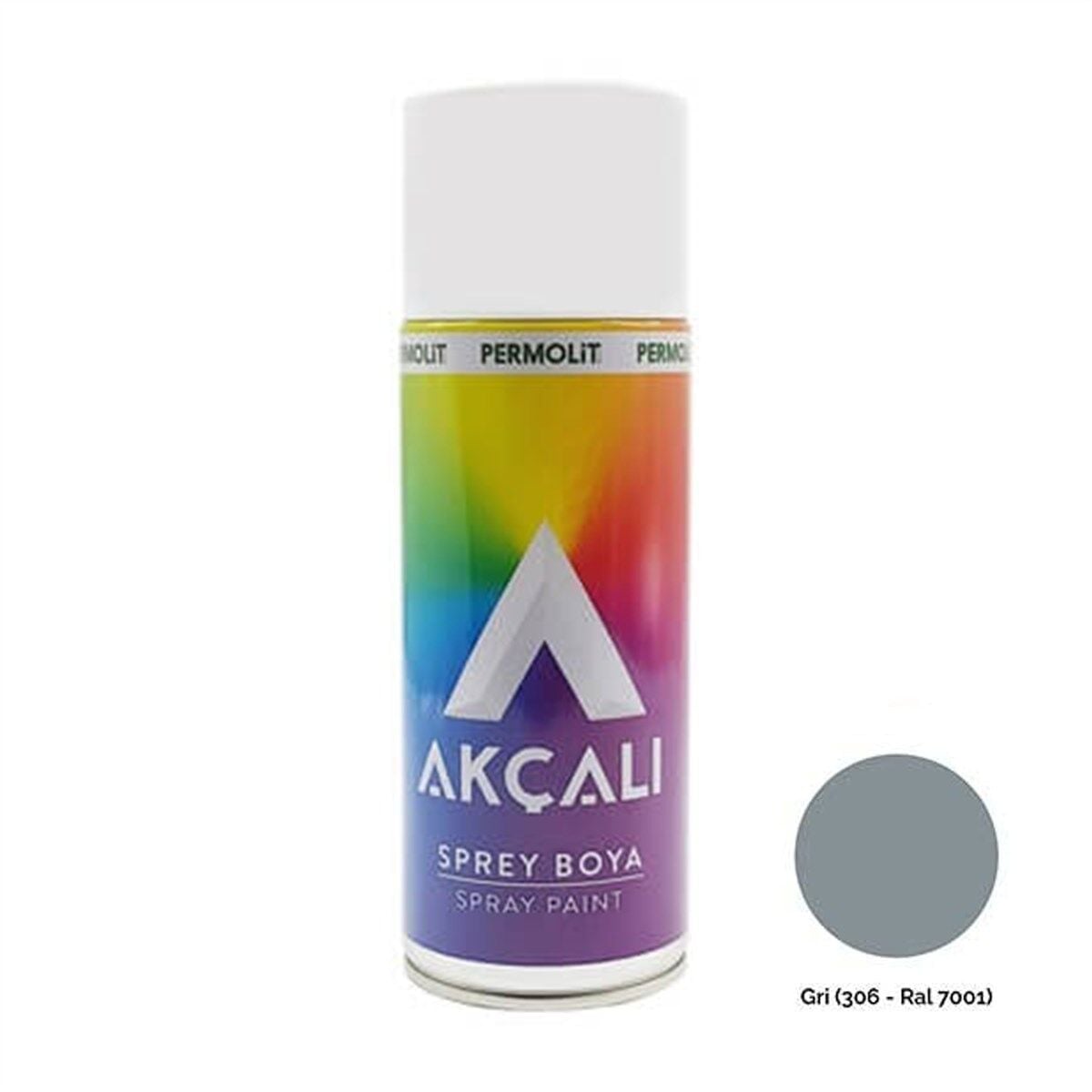 Permolit Akçali Gri Sprey Boya AK-306 400 ML
