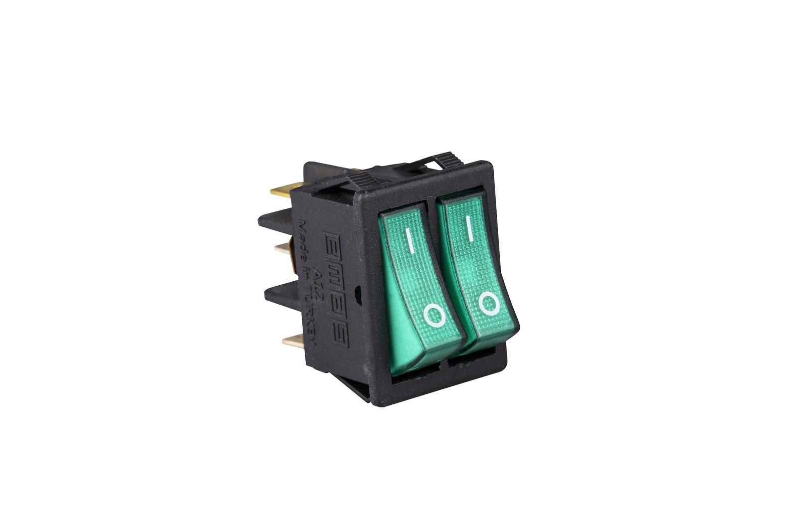 Emas Anahtar 30X22 Mm Siy.Göv.1No+1No Köp.Yeş.0-1 Işklı - A12B5Y11