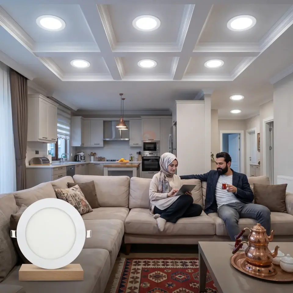 Horoz 12W Led Panel Beyaz Işık 6400k Alüminyum Slim-12 H-056-003-0012-0003