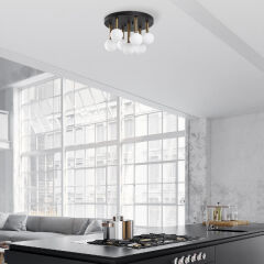 Aydinlatmadunyam Plafonyer BlackAntiqueCream Even-11755