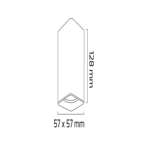 Goya Gy 1855 Beyaz Kasa 14W 60° 4000K Sg Led Sıva Üstü Armatür