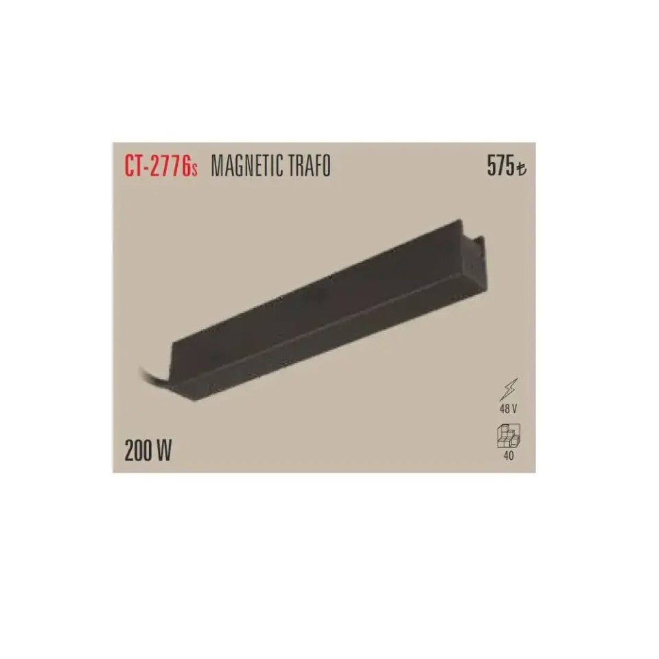 Cata CT-2776 360W Siyah Kasa Magnet Led Trafo