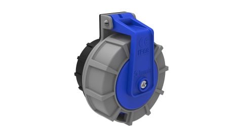 Bemis  Hızlı Bağlantılı Somunlu Pano Priz (Çocuk Koruma Kilitli) IP68 BS1-1402-7476