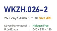 Çetsan 26 W. Otomat Kapasiteli+Zayif Akim Kutusu Siva Alti Plastik Tabanli WKZH.026-2