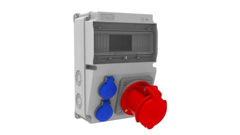 Bemis  5/63A. 380V. 1 Ad. Ön - 1/16A. 220V. 2 Ad. Ön  IP44 BH2-2149-2020