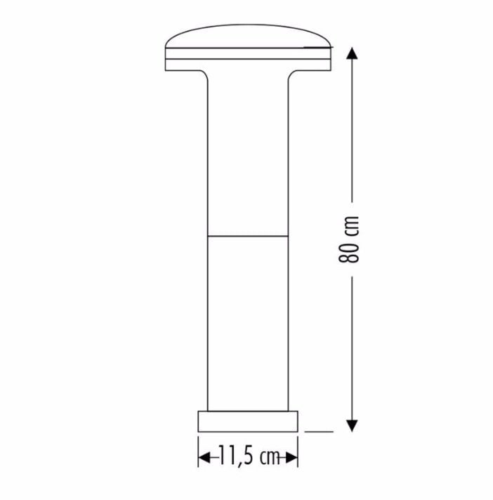 Cata Napoli 80 Cm Abs Bahçe Armatürü CT-7018