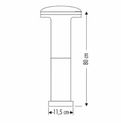 Cata Napoli 80 Cm Abs Bahçe Armatürü CT-7018