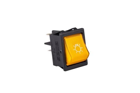 Emas Anahtar 30X22 Mm Siy.Göv.2No Ter.Sar.0-1 Işıkl Amp - A14B1SA1
