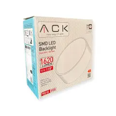 ACK 18W Siyah 4000K Siva Üstü Yuvarlak Led Panel AP05-01811